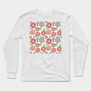 Ornate floral seamless texture Long Sleeve T-Shirt